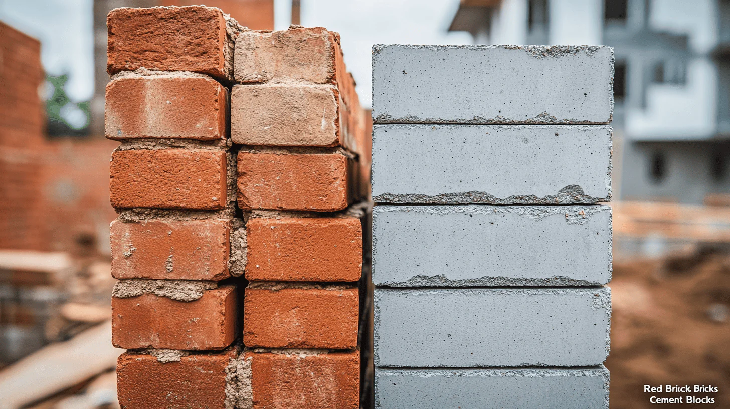 Concrete blocks and bricks