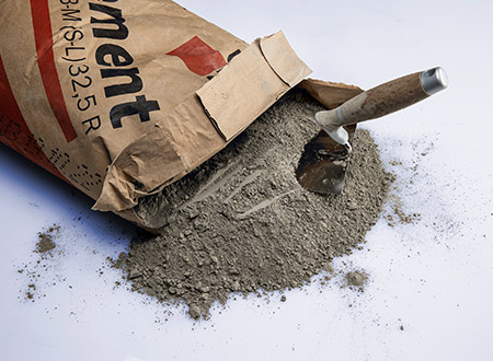 Cement bags for construction supply
