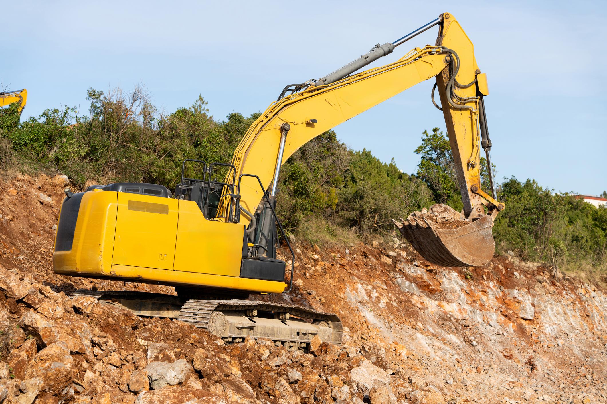 Heavy construction machinery